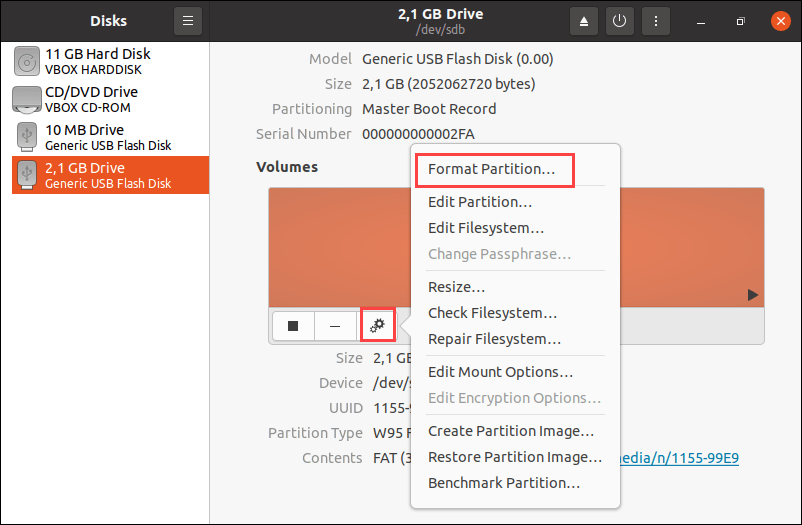 Format USB As FAT32 file systems