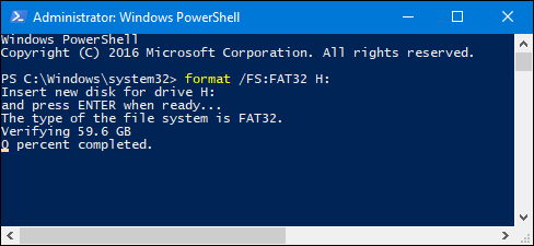 Format USB As FAT32 file systems