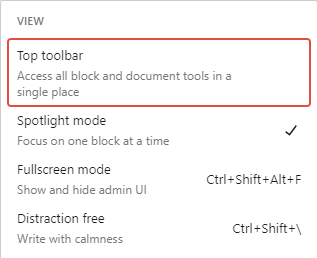 How to disable Wordpress distraction free mode? Wordpress distraction free mode